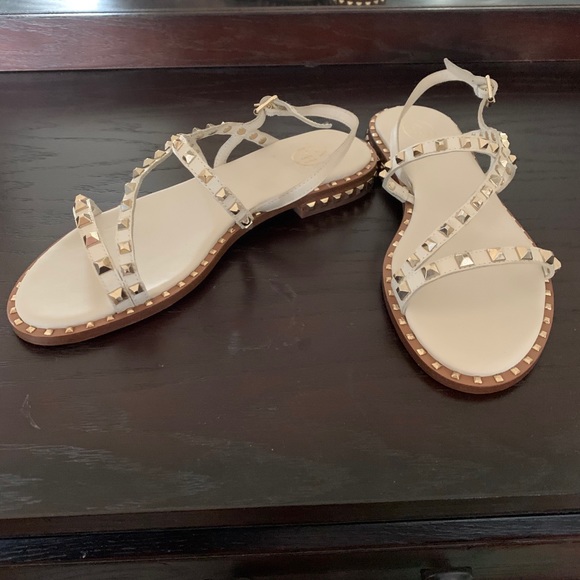 Ash Peace Studded Slingback Leather Sandals - Picture 1 of 5